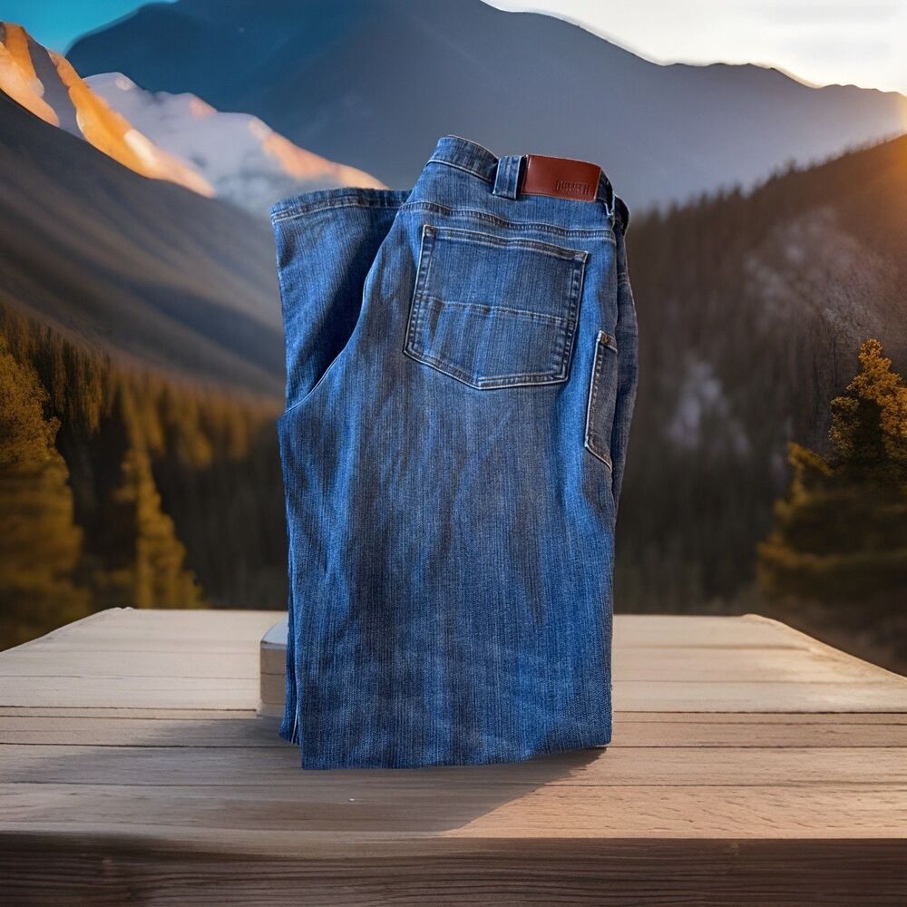 Duluth Trading Ballroom Double Flex Jeans Mens Blue Relaxed Fit 36 x 36 (35)‎